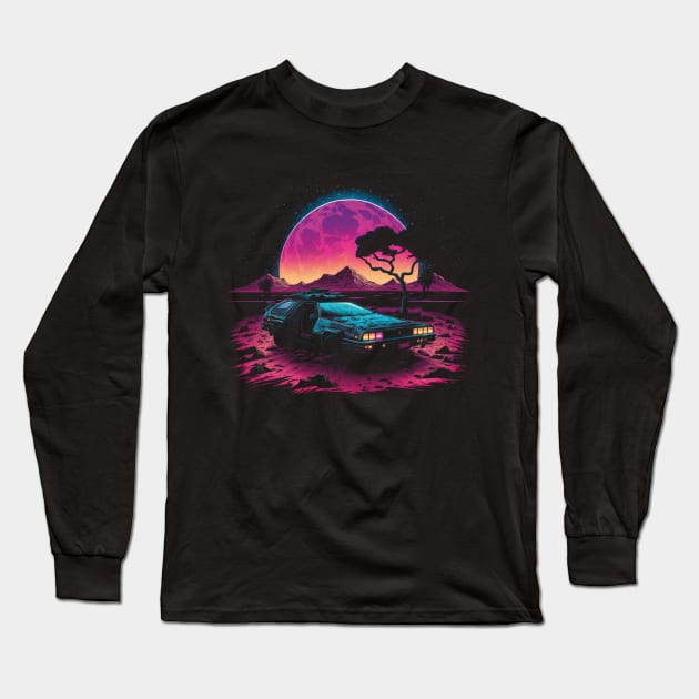 DELOREAN Long Sleeve T-Shirt by Follow The Blood